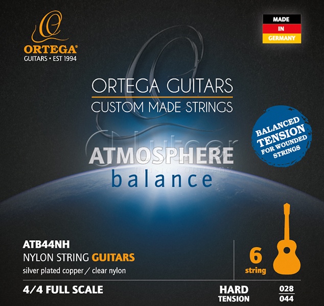 Комплект струн Ortega ATB44NH Atmosphere Balance для классической гитары в магазине Music-Hummer