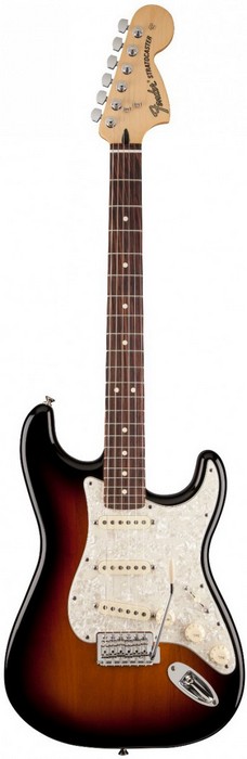 Фото Электрогитара FENDER DELUXE ROADHOUSE STRATOCASTER RW 3-COLOR SUNBURST