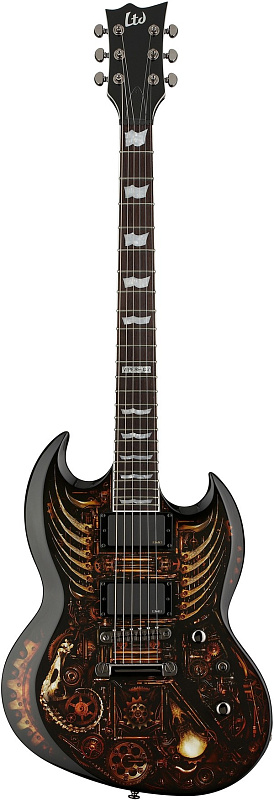 Фото Электрогитара LTD LVIPER-CZ BLK CLOCKW