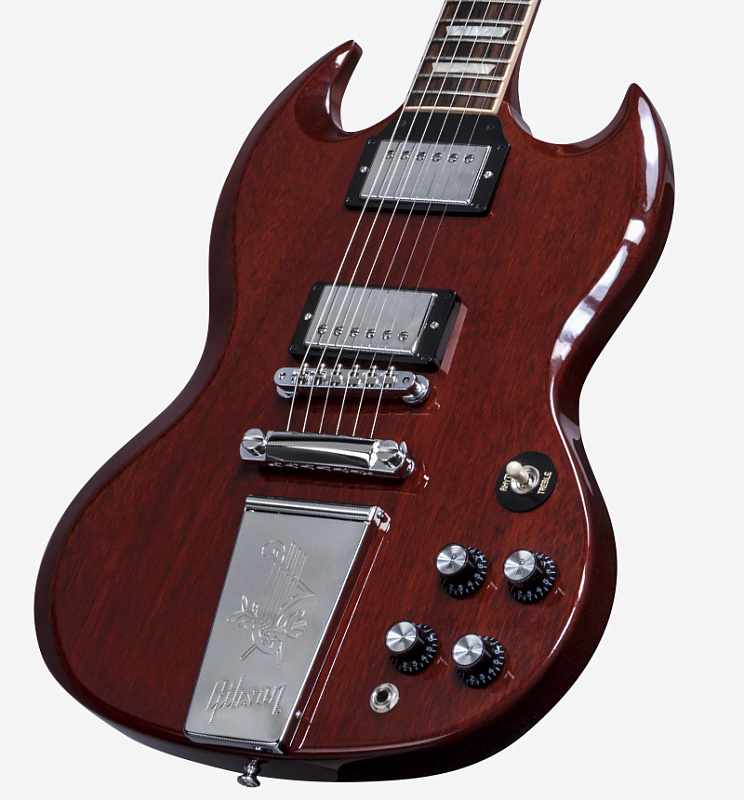 Фото Электрогитара GIBSON USA DEREK TRUCKS SG 2015 VINTAGE RED SATIN 
