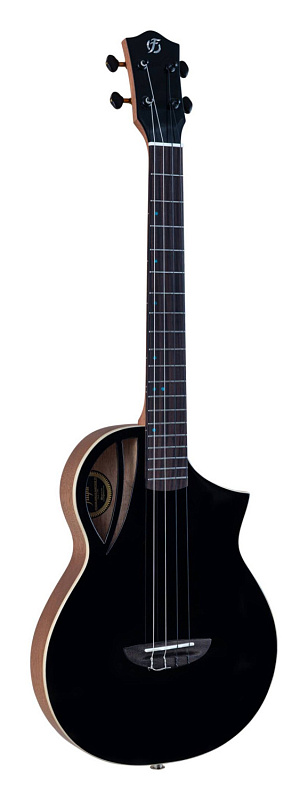 Фото Укулеле баритон FLIGHT AVIATOR Spruce Baritone BK CE, чёрный