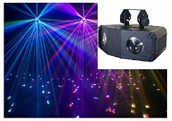 Nightsun SPG143N  комбинир. световой прибор 92 RGB LED + 130 mW RG лазер, авто, звук. актив. DMX