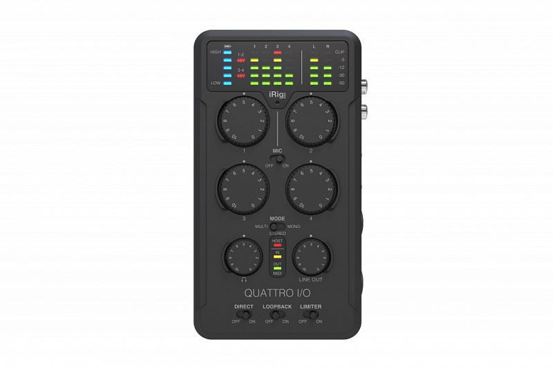 MIDI-интерфейс IK Multimedia iRig-PROPQuattro I/O в магазине Music-Hummer