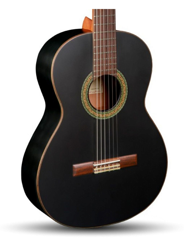 Фото Классическая гитара Alhambra 1C Black Satin, чёрный матовый