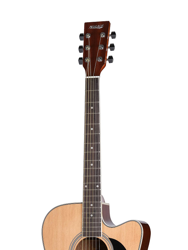 LF-4121CEQ Акустическая гитара с вырезом и звукоснимателем HOMAGE в магазине Music-Hummer