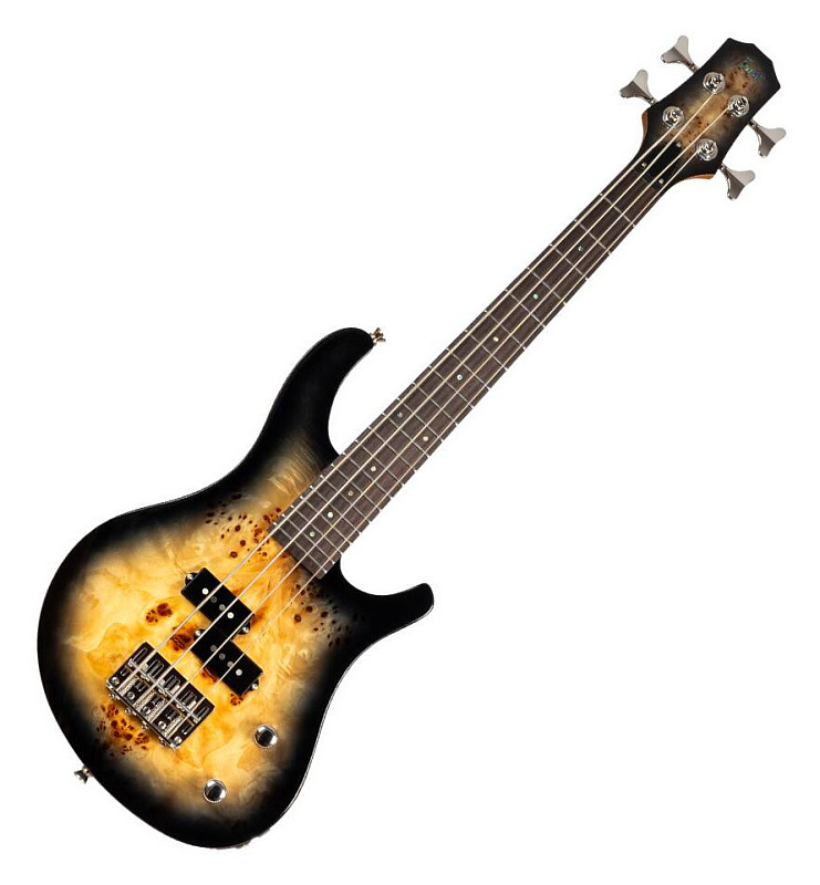 Фото Уменьшенная бас-гитара FLIGHT Mini Bass PBR, коричневый