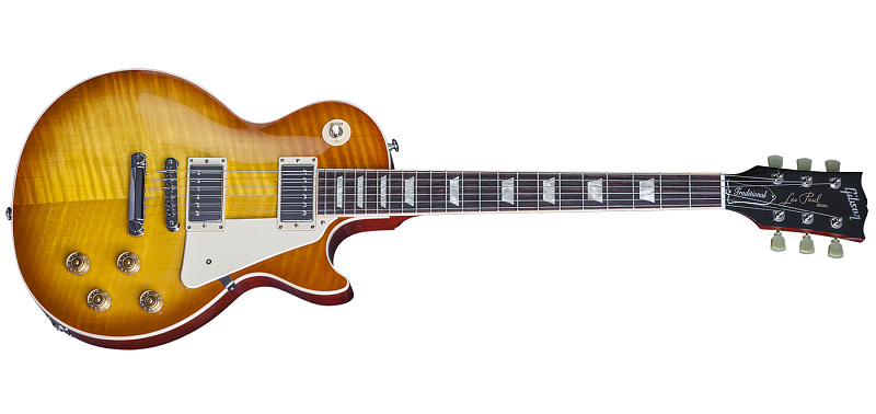Фото GIBSONLP Traditional Premium Finish 2016 T Light Burst электрогитара, цвет - светлый санбёрст, Премиум отделка, фурнитура - хром
