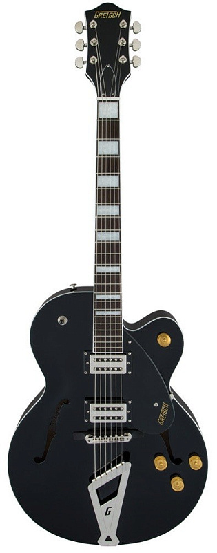 Фото Gretsch G2420 Streamliner Hollow Body with Chromatic II Tailpiece, BroadTron, Black