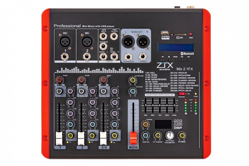 Фото Микшерный пульт ZTX audio Mix 2.1.Fx