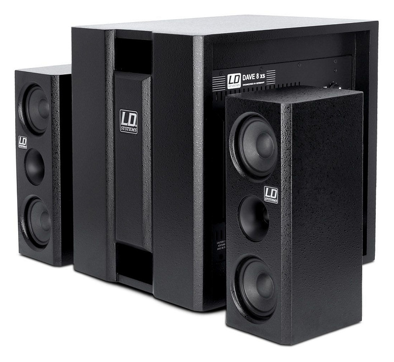 Фото Портативная PA-система 2.1 LD Systems DAVE 8 XS, чёрный