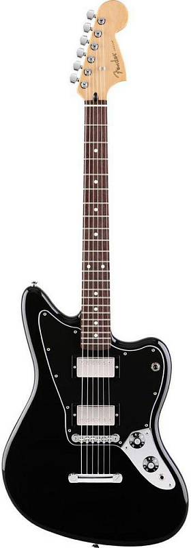 Фото Электрогитара FENDER JAGUAR BLACKTOP HH RW BLK