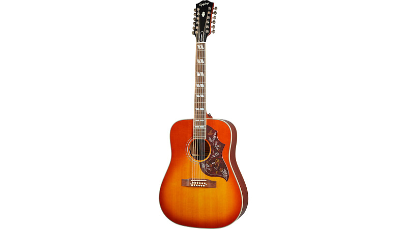 Фото EPIPHONE Hummingbird 12-String Aged Cherry Sunburst
