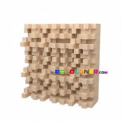 Деревянная акустическая панель — Пиксели