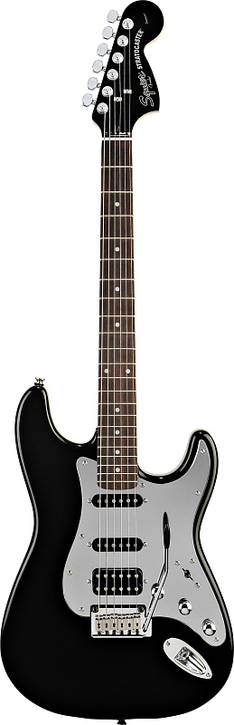 Фото FENDER SQUIER AFFINITY STRATOCASTER® HSS RW MONTEGO BLACK METALLIC электрогитара, цвет черный