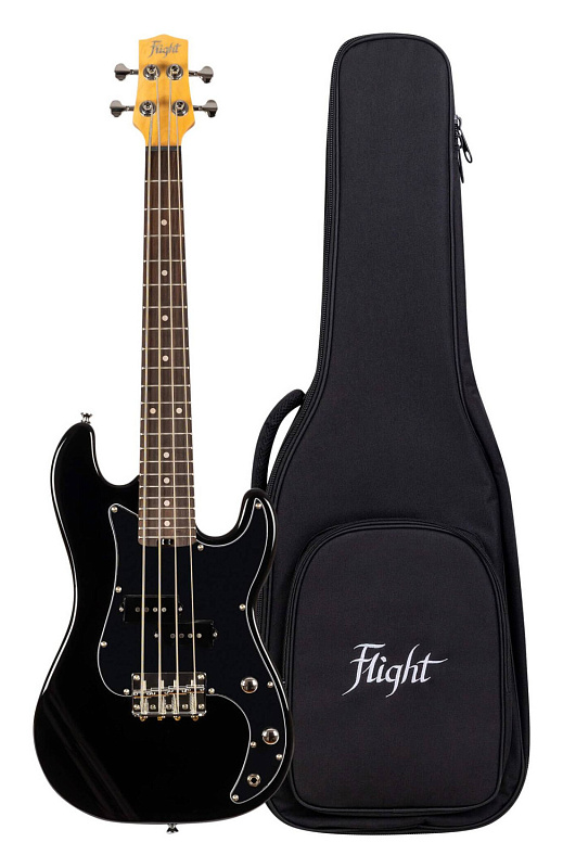 Фото Уменьшенная бас-гитара FLIGHT Mini Bass Lite BK, чёрный