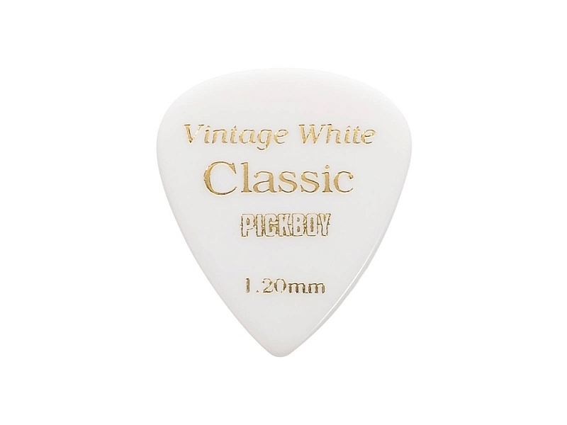 Фото Медиаторы Pickboy GP-03/120 Celluloid Vintage Classic White