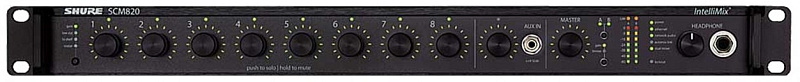 Фото SHURE SCM820E-DAN 8-ми канальный цифровой автоматический микрофонный микшер + Dante