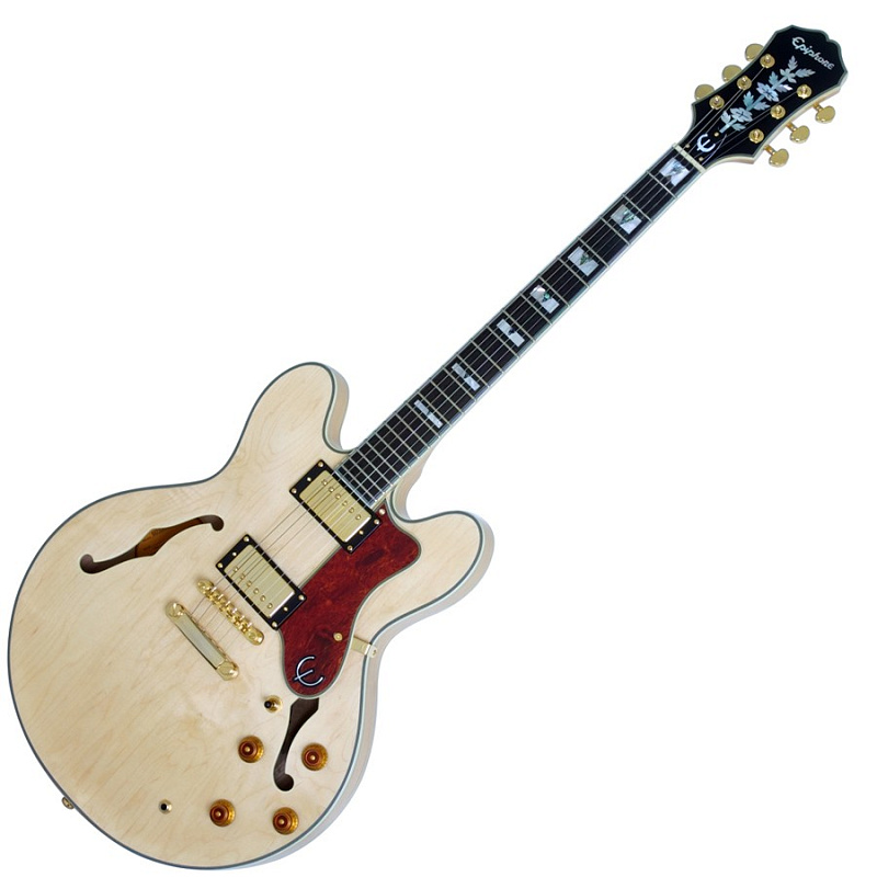 Фото EPIPHONE SHERATON II NATURAL GOLD HARDWARE электрогитара