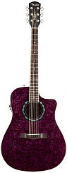 Электроакустическая гитара FENDER T-BUCKET 300CE TRANSPARENT VIOLET QUILT ASH