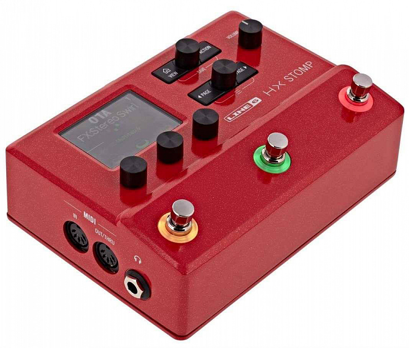 Гитарный процессор эффектов LINE 6 HX Stomp Limited Edition Red в магазине Music-Hummer