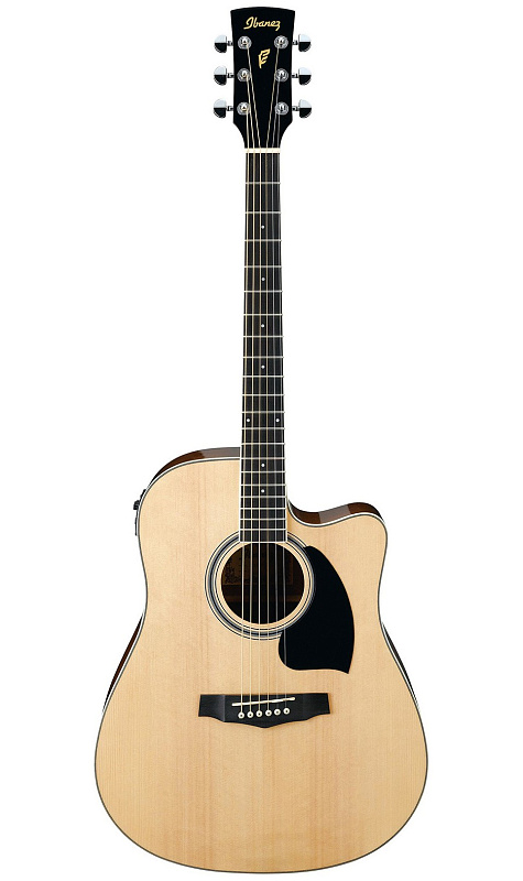 Фото IBANEZ PF17ECE-LG DREADNOUGHT электроакустическая гитара, цвет натуральный