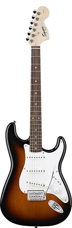 Фото FENDER SQUIER AFFINITY STRATOCASTER RW BROWN SUNBURST