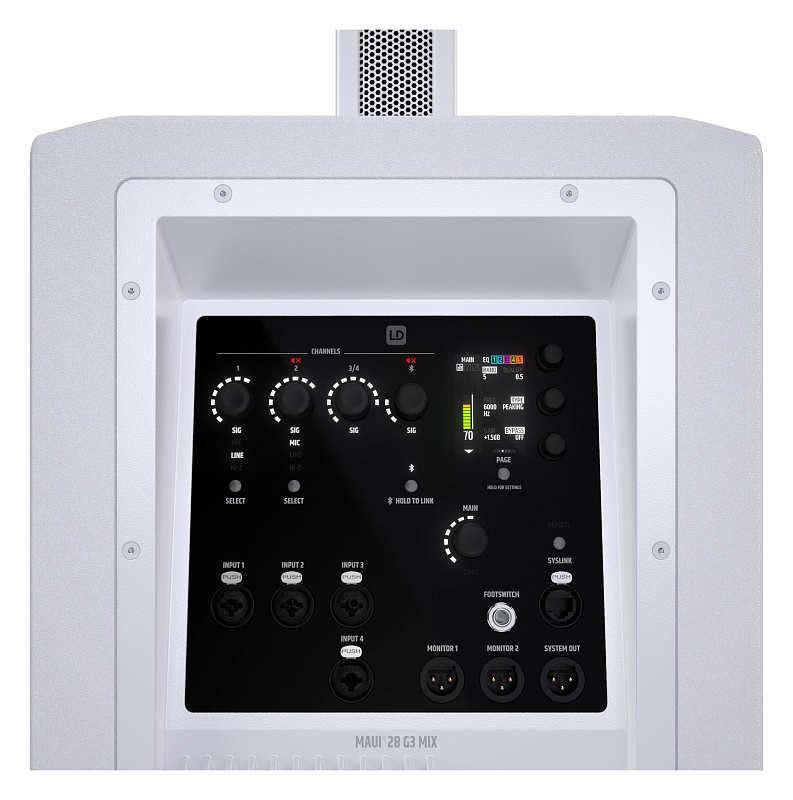 Фото Активная колонная акустическая система с микшером LD Systems MAUI 28 G3 MIX W, белый