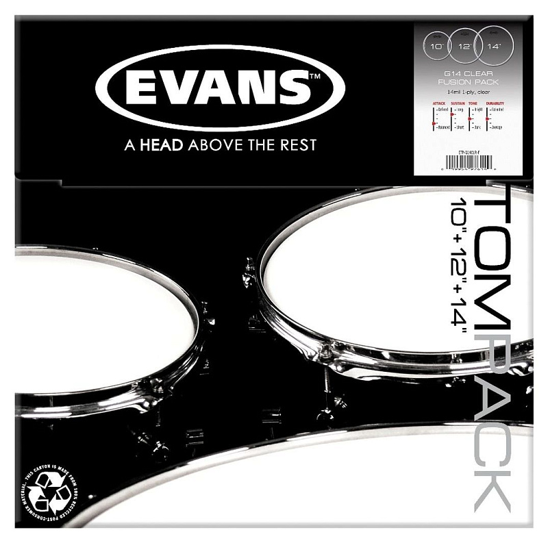 Фото Набор пластиков Evans ETP-G14CLR-F