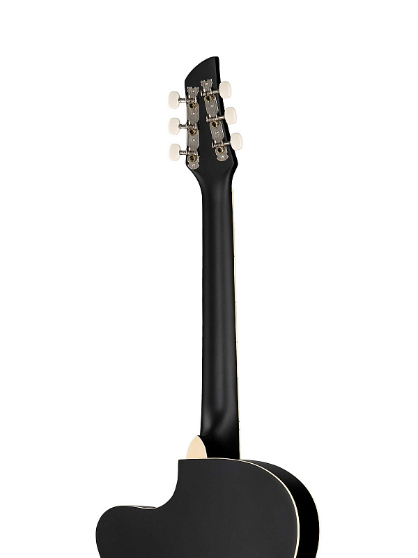Акустическая гитара, с вырезом, черная Caraya C931-BK в магазине Music-Hummer