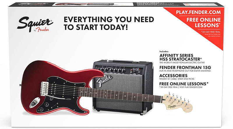 Фото FENDER SQUIER PK STRAT HSS 15G CAR 230V EU