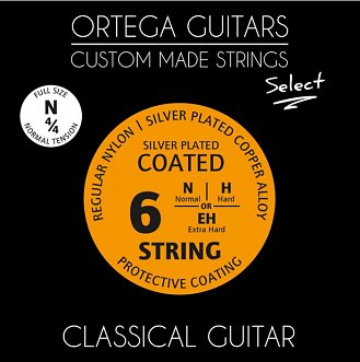 Комплект струн для классической гитары Ortega NYS44N Select в магазине Music-Hummer
