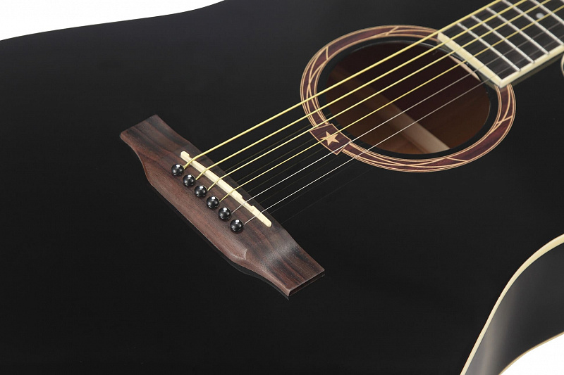 Акустическая гитара STARSUN DG120c-p Black в магазине Music-Hummer