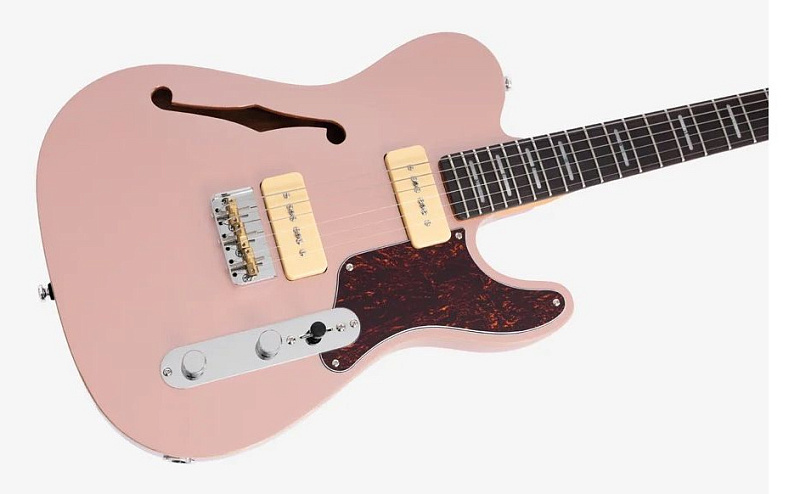 Фото Полуакустическая электрогитара Sire T7TM Rosegold, розово-золотой