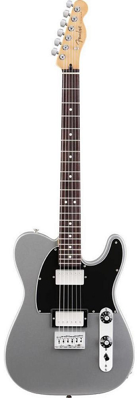 Фото Электрогитара FENDER TELECASTER BLACKTOP HH RW SILVER