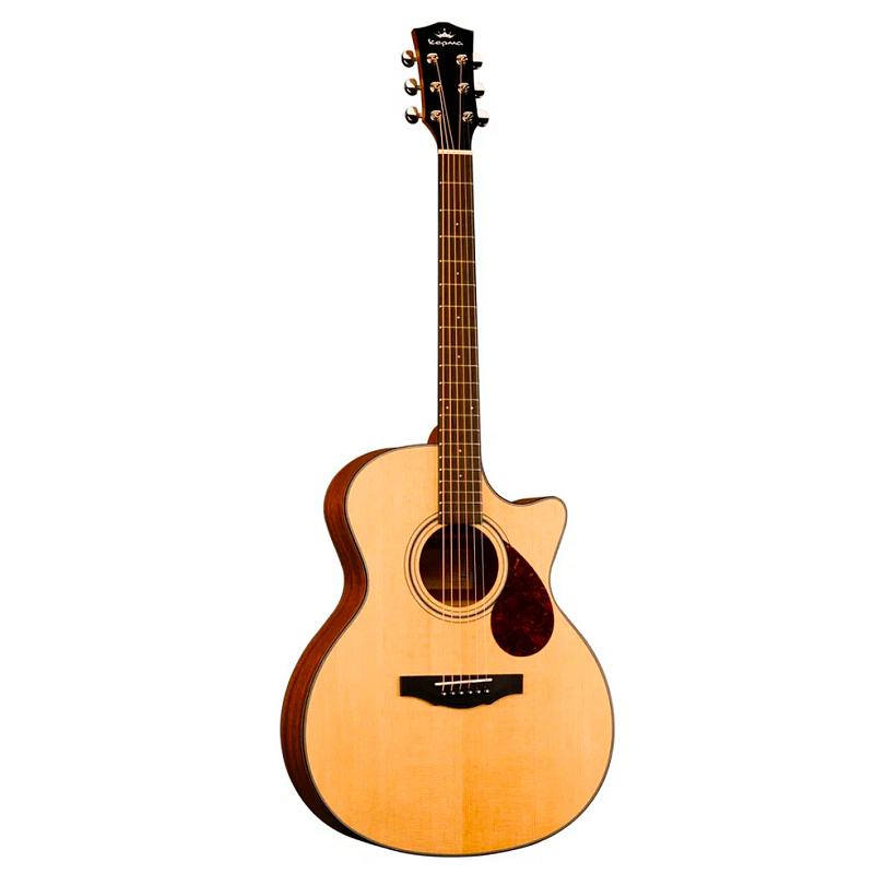 Фото Трансакустическая гитара KEPMA F0E-GA Top Gloss Natural