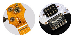 Электроукулеле тенор FLIGHT Pathfinder Tenor BK Relic, чёрный