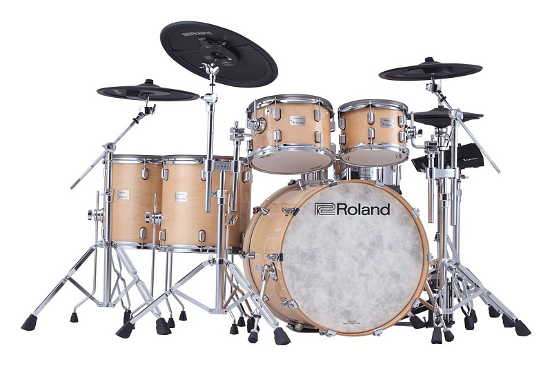 Фото Электронная ударная установка Roland VAD716-GN + VAD716-1 + KD-22-GN + DTS-30S