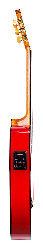 Фото Классическая гитара со звукоснимателем Kremona Gipsy-King-CW/GK-w/case Signature Series, красный