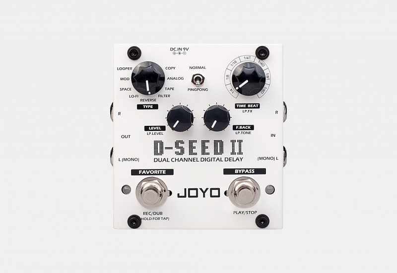 Педаль эффектов Joyo D-SEED-II Stereo Delay в магазине Music-Hummer