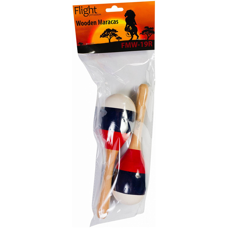 Фото FLIGHT FMW 19R - Маракасы деревянные Флайт
