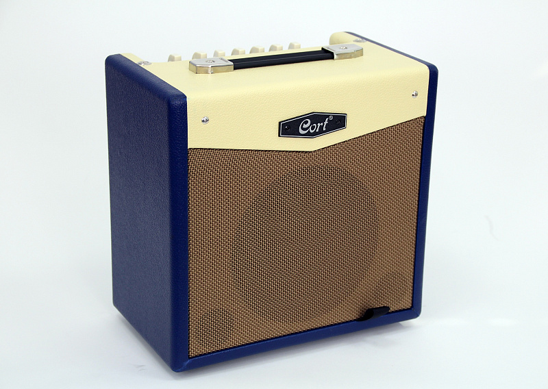 Фото Гитарный комбоусилитель Cort CM15R-EU-DB CM Series, синий, 15Вт
