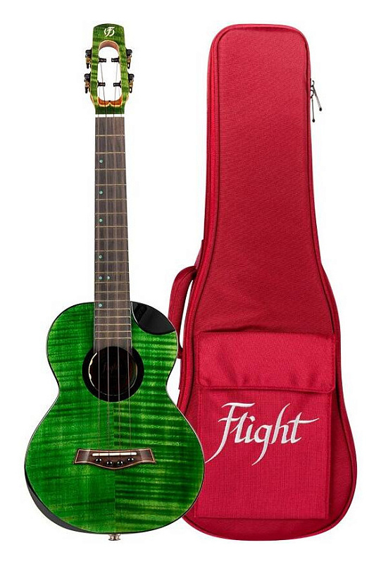 Фото Электроакустическая укулеле тенор FLIGHT COMET TENOR EQ-A Green, зелёный