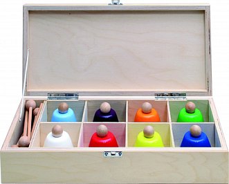 Разноцветных колокольчиков в деревянной коробке GOLDON 33855- 8 Glocken- 8 в магазине Music-Hummer