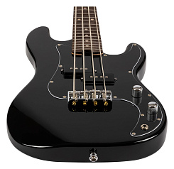 Уменьшенная бас-гитара FLIGHT Mini Bass Lite BK, чёрный