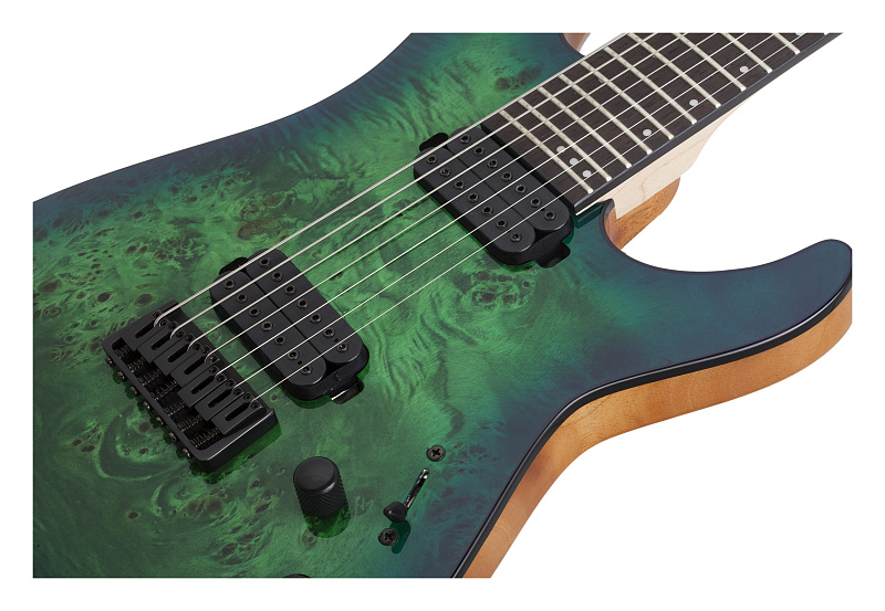 Фото Электрогитара Schecter C-7 PRO AQB, бирюзовый берст