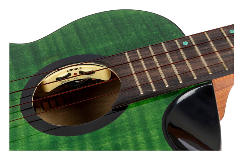 Фото Электроакустическая укулеле тенор FLIGHT COMET TENOR EQ-A Green, зелёный