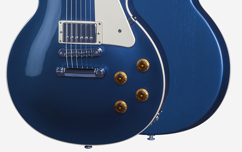 Фото GIBSON LP Standard 2016 2016 T Blue Mist электрогитара, цвет - жемчужно-синий, фурнитура - хром