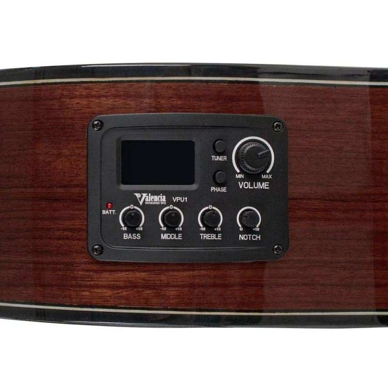 Фото Гитара с анкером Valencia VC574CEBSB