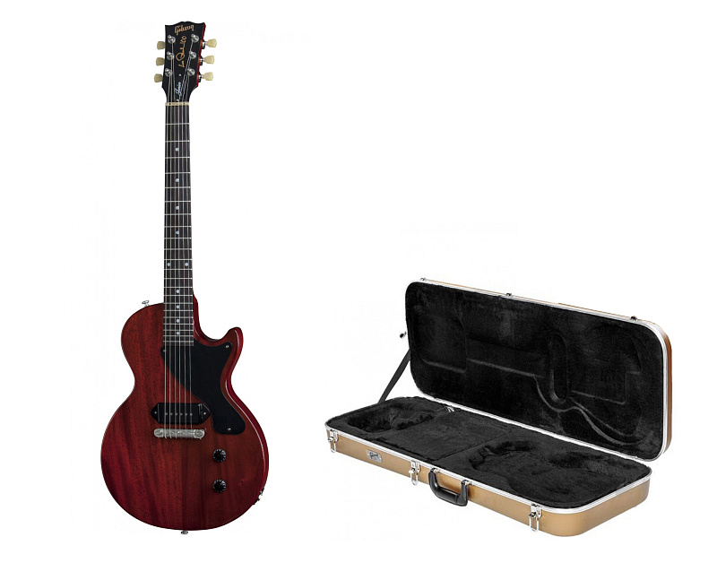 Фото Электрогитара GIBSON USA LES PAUL JUNIOR SINGLE CUT 2015 HERITAGE CHERRY с кейсом