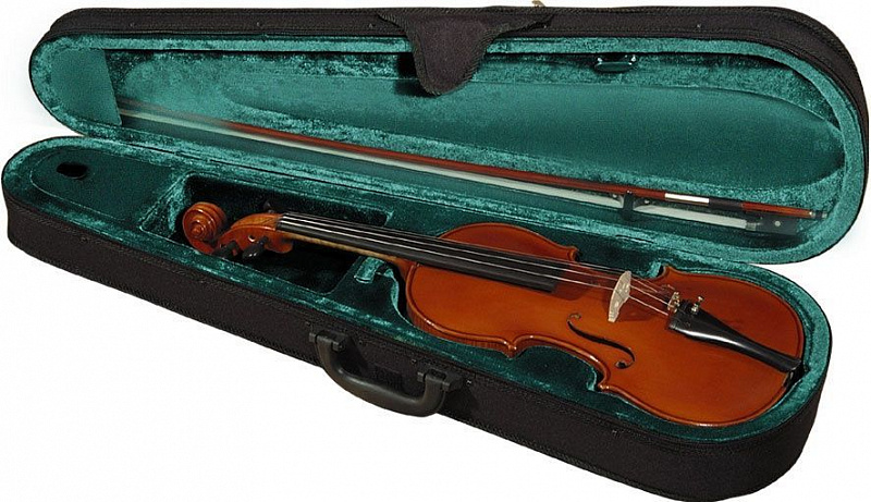 Скрипка студенческая в футляре с смычком Hora SKR100-1/8 Student в магазине Music-Hummer